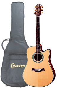 Электроакустическая гитара CRAFTER DE-30 / N с чехлом